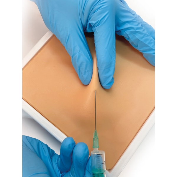 Trenažer za podkožno punkcijo pri malih živalih